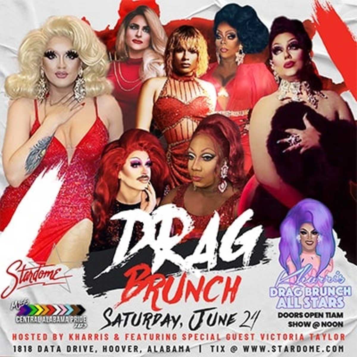 Kharris Drag Brunch Stardome Comedy Club