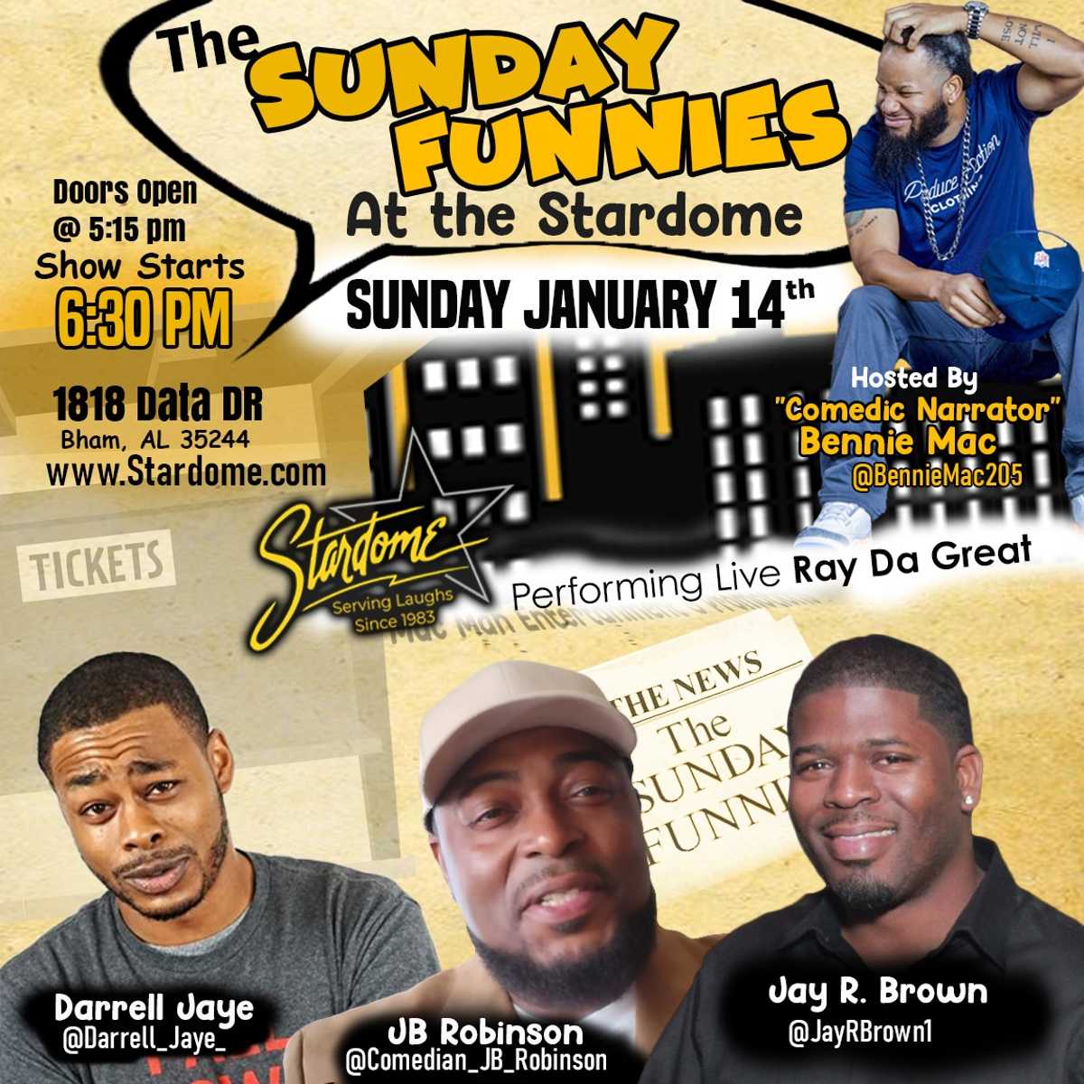 Stardome | Comedy Club | Birmingham, AL